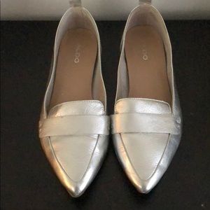 Aldo silver flats